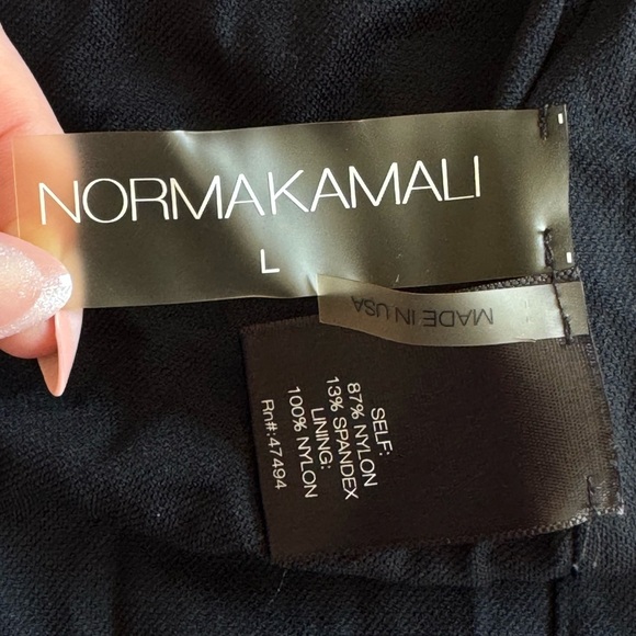 NWOT 🖤 REVOLVE 🖤 Marissa V Neck One Piece in Black by Norma Kamali 🖤 size Large - Picture 10 of 15